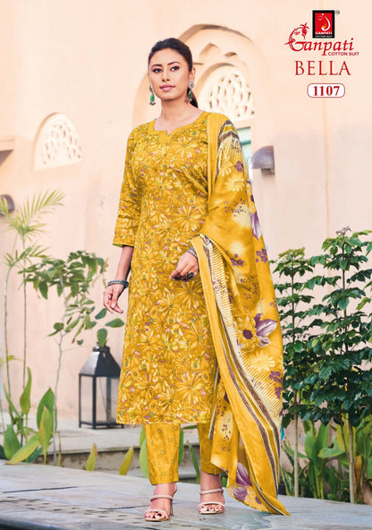 Bella Vol 11 Ganpati Cotton Dress Material Wholesaler Ahmedabad