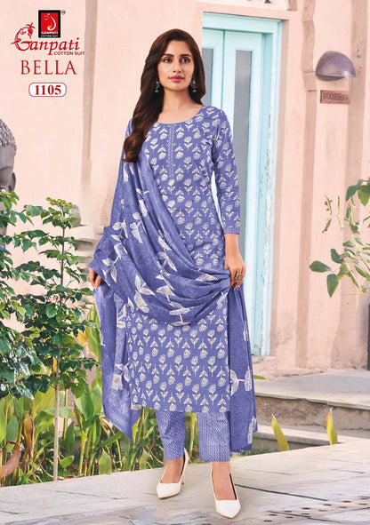 Bella Vol 11 Ganpati Readymade Cotton Pant Suits Exporter