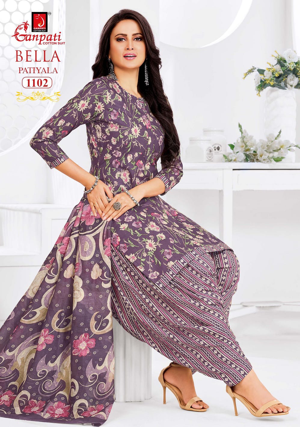 Bella Vol 11 Ganpati Readymade Cotton Patiyala Suits Exporter