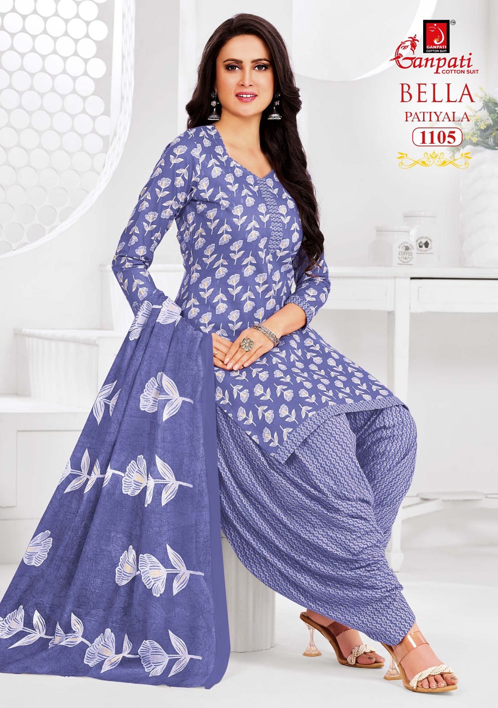 Bella Vol 11 Ganpati Readymade Cotton Patiyala Suits Exporter