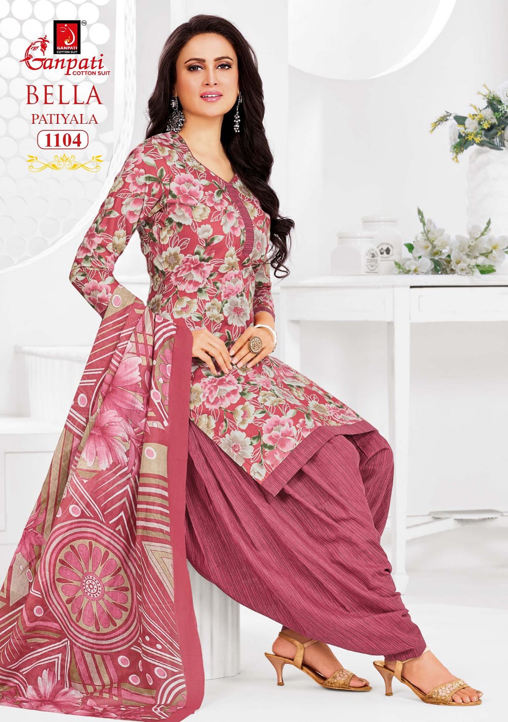 Bella Vol 11 Ganpati Readymade Cotton Patiyala Suits Exporter