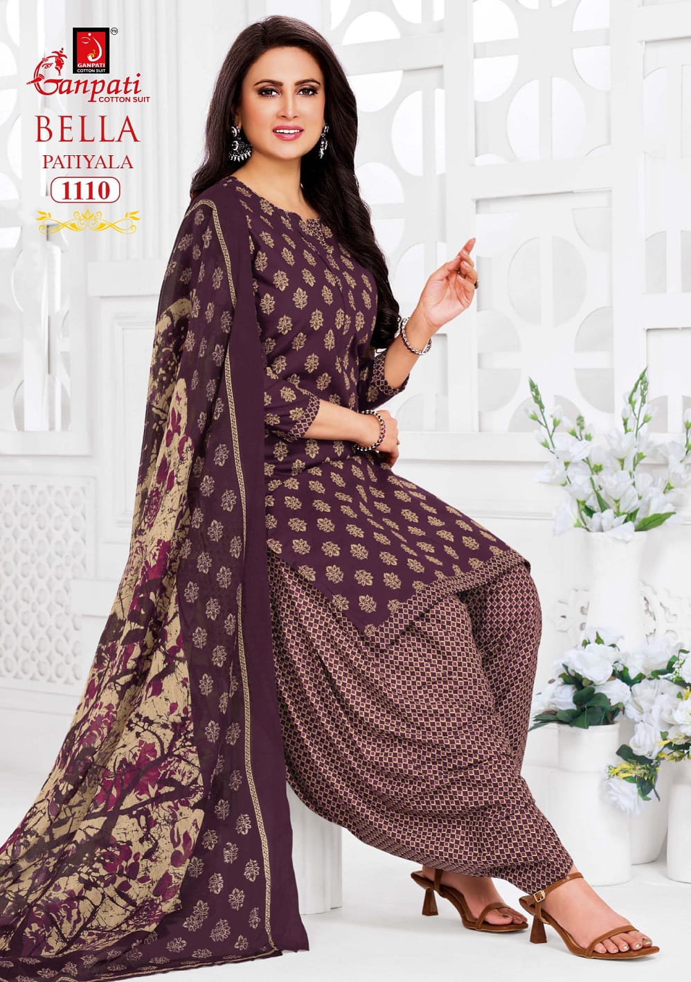 Bella Vol 11 Ganpati Readymade Cotton Patiyala Suits Exporter