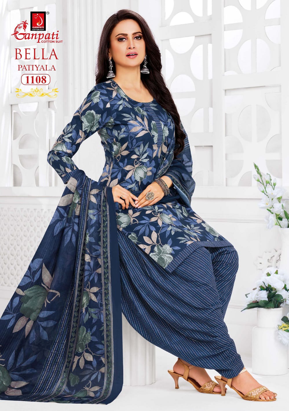 Bella Vol 11 Ganpati Readymade Cotton Patiyala Suits Exporter