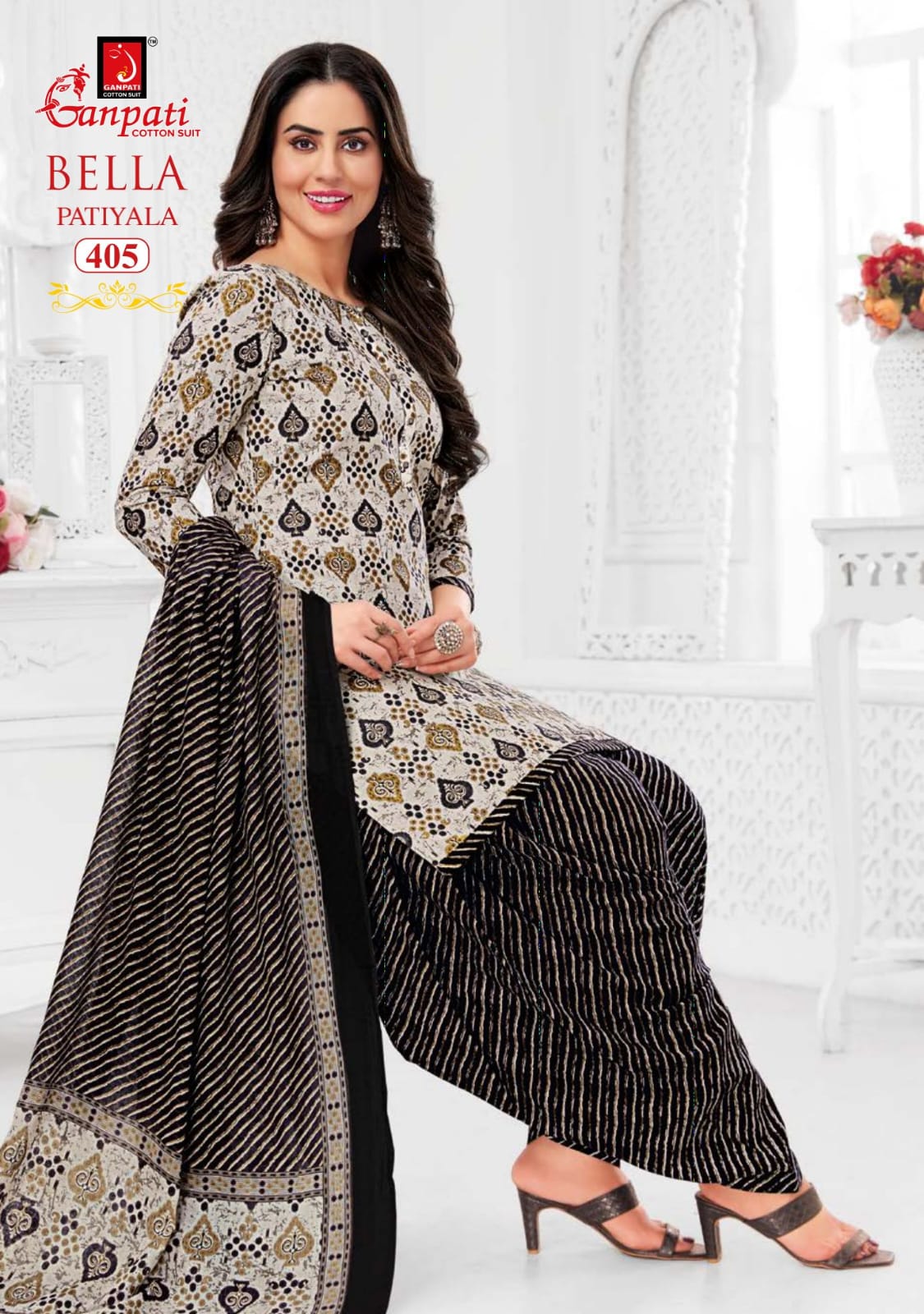 Bella Vol 4 Ganpati Cotton Readymade Cotton Patiyala Suits Wholesaler India