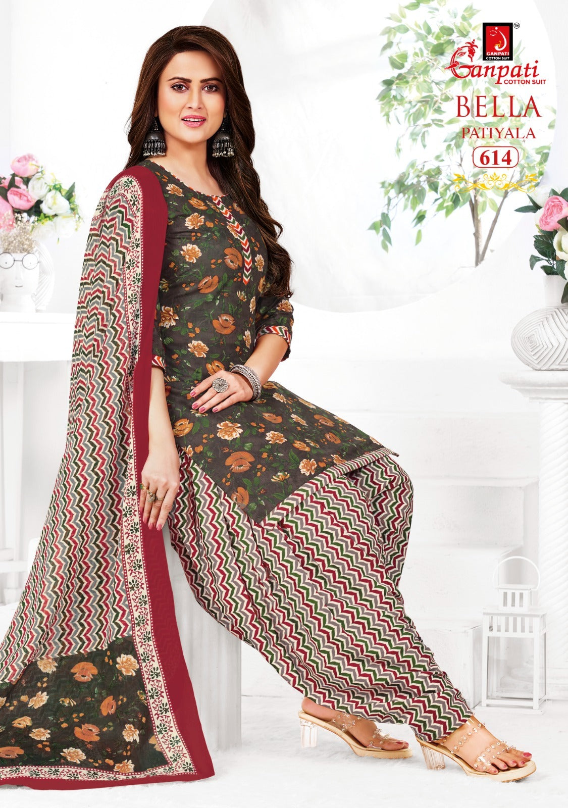 Bella Vol 6 Ganpati Cotton Readymade Patiyala Suits Supplier India