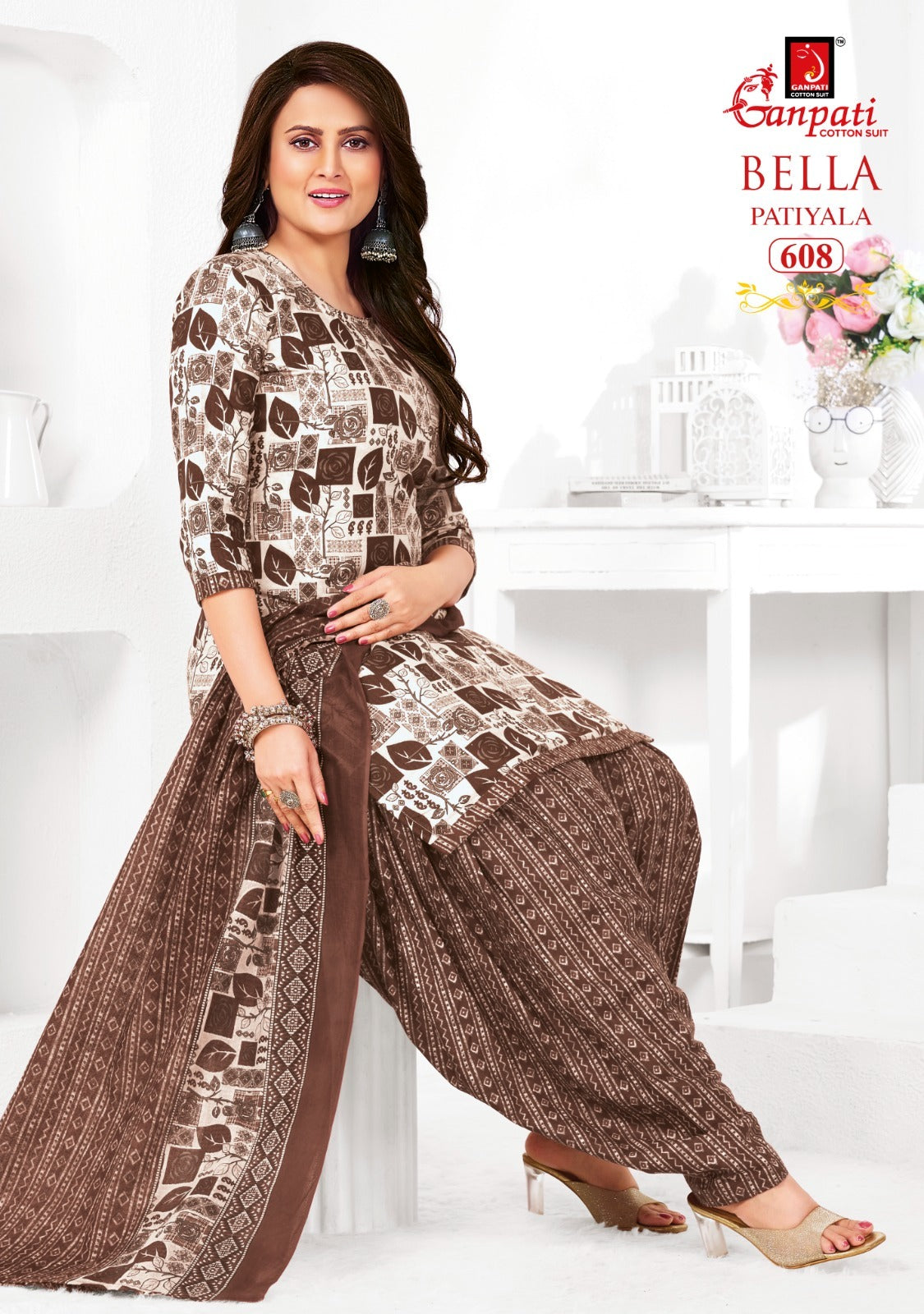 Bella Vol 6 Ganpati Cotton Readymade Patiyala Suits Supplier India