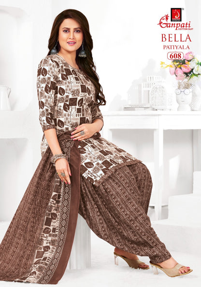 Bella Vol 6 Ganpati Cotton Readymade Patiyala Suits Supplier India