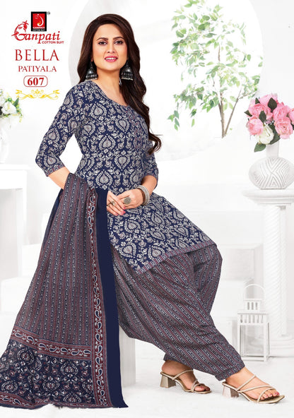 Bella Vol 6 Ganpati Cotton Readymade Patiyala Suits Supplier India