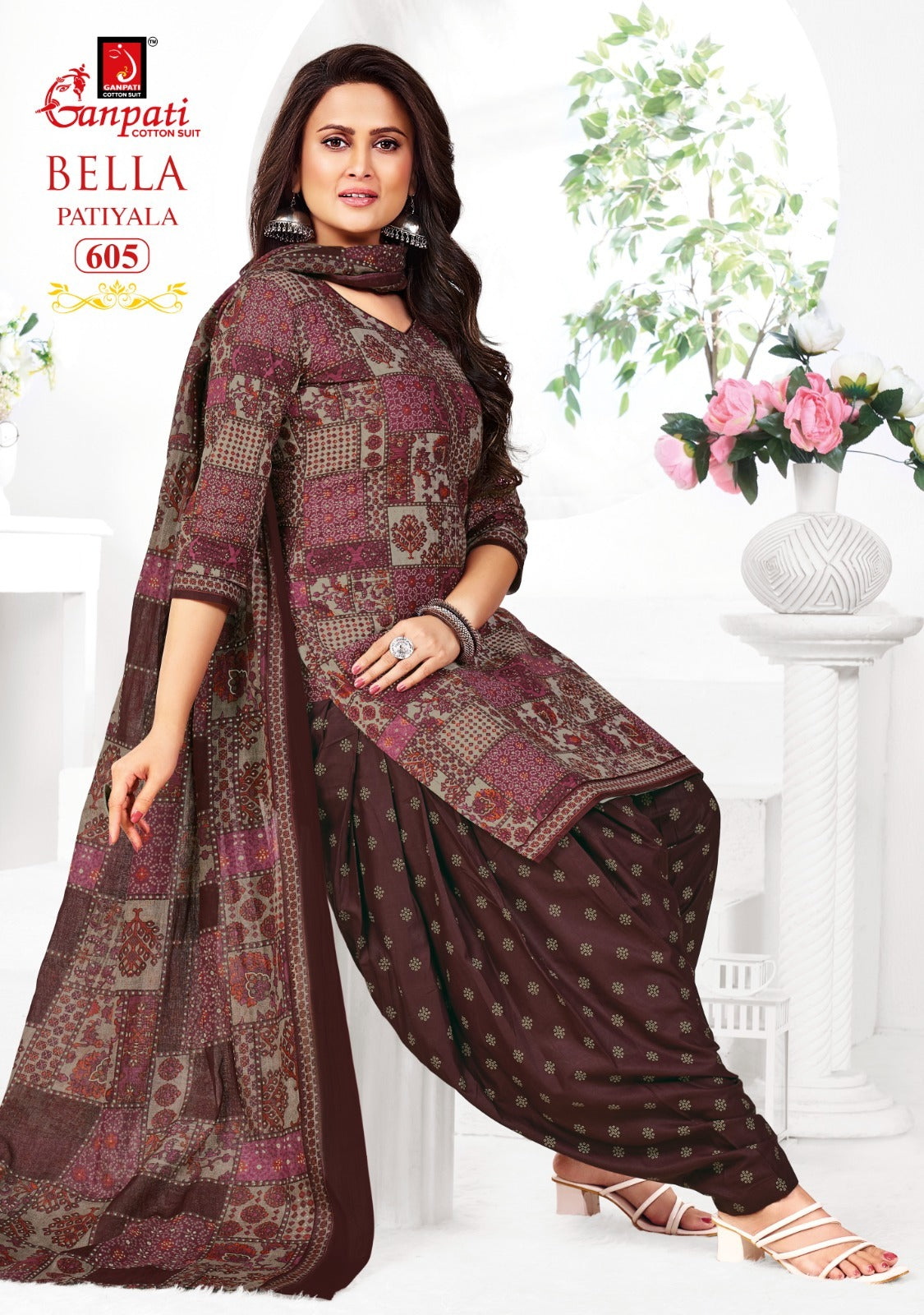 Bella Vol 6 Ganpati Cotton Readymade Patiyala Suits Supplier India