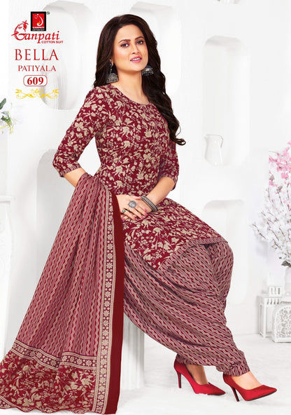Bella Vol 6 Ganpati Cotton Readymade Patiyala Suits Supplier India