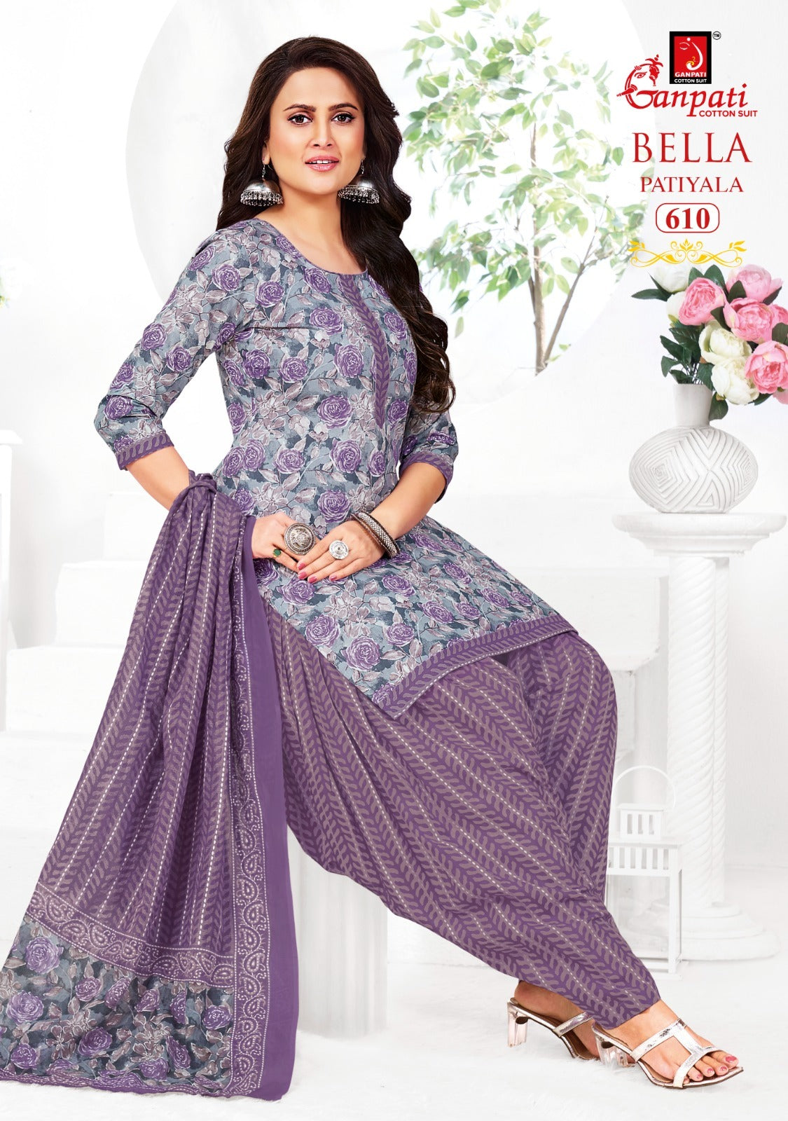 Bella Vol 6 Ganpati Cotton Readymade Patiyala Suits Supplier India