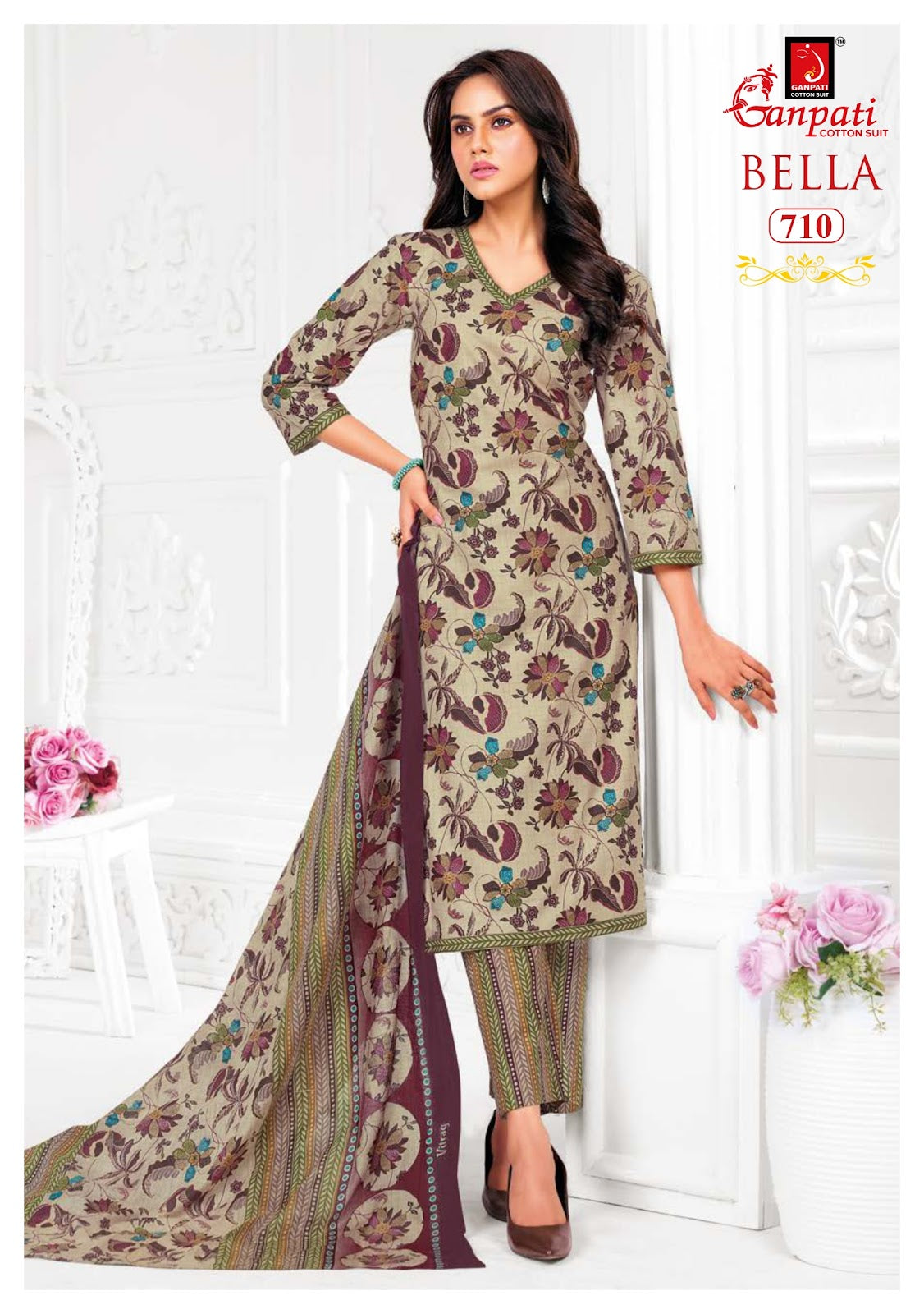 Bella Vol 7 Pant Ganpati Cotton Salwar Suits Manufacturer Gujarat
