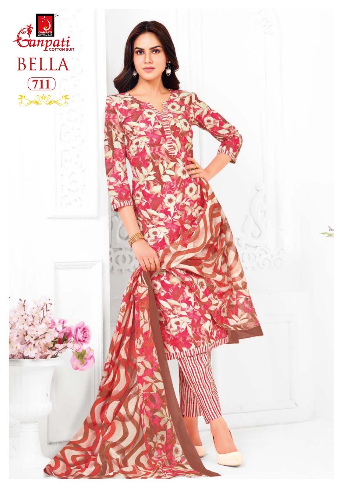 Bella Vol 7 Pant Ganpati Cotton Salwar Suits Manufacturer Gujarat