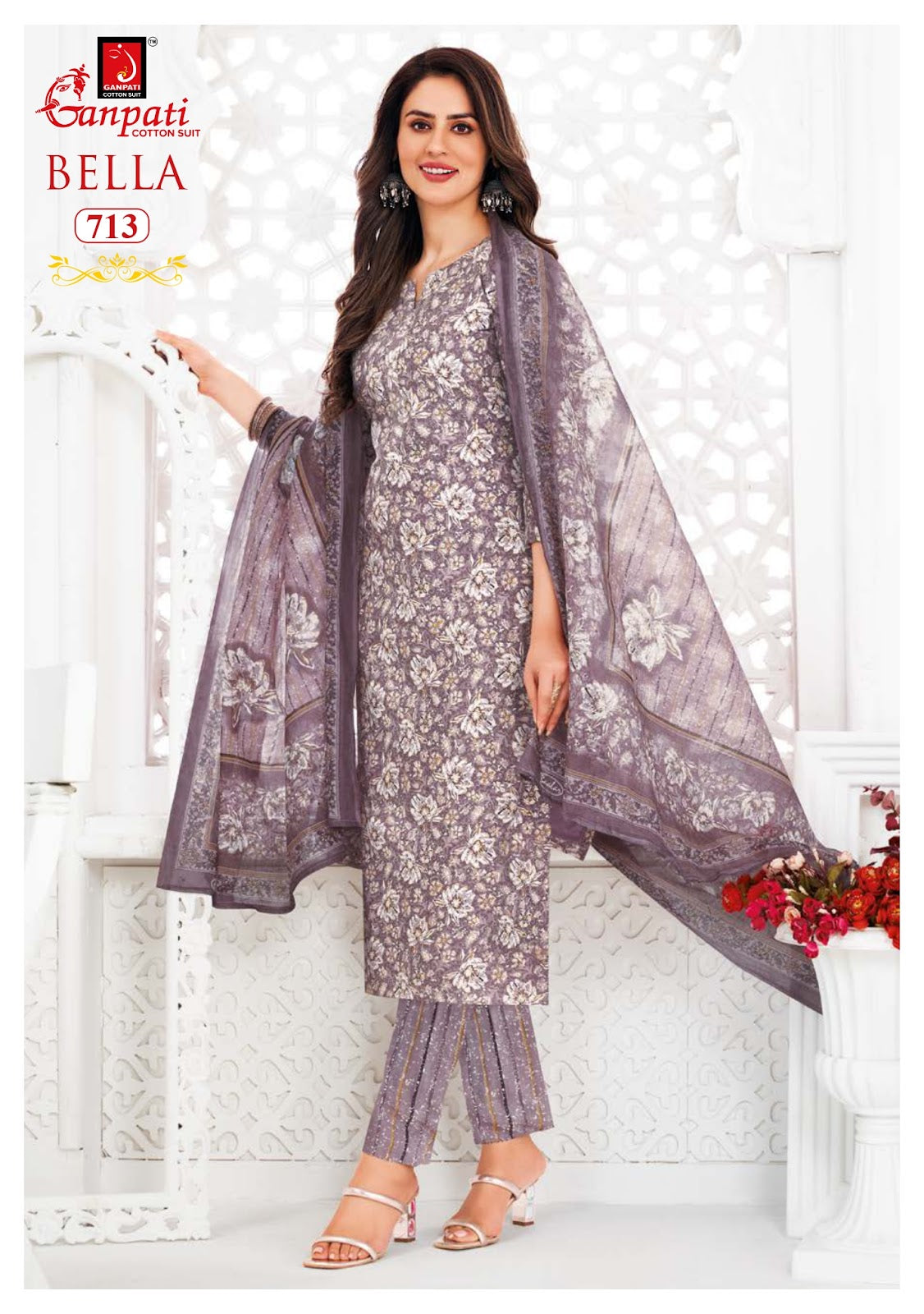Bella Vol 7 Pant Ganpati Cotton Salwar Suits Manufacturer Gujarat