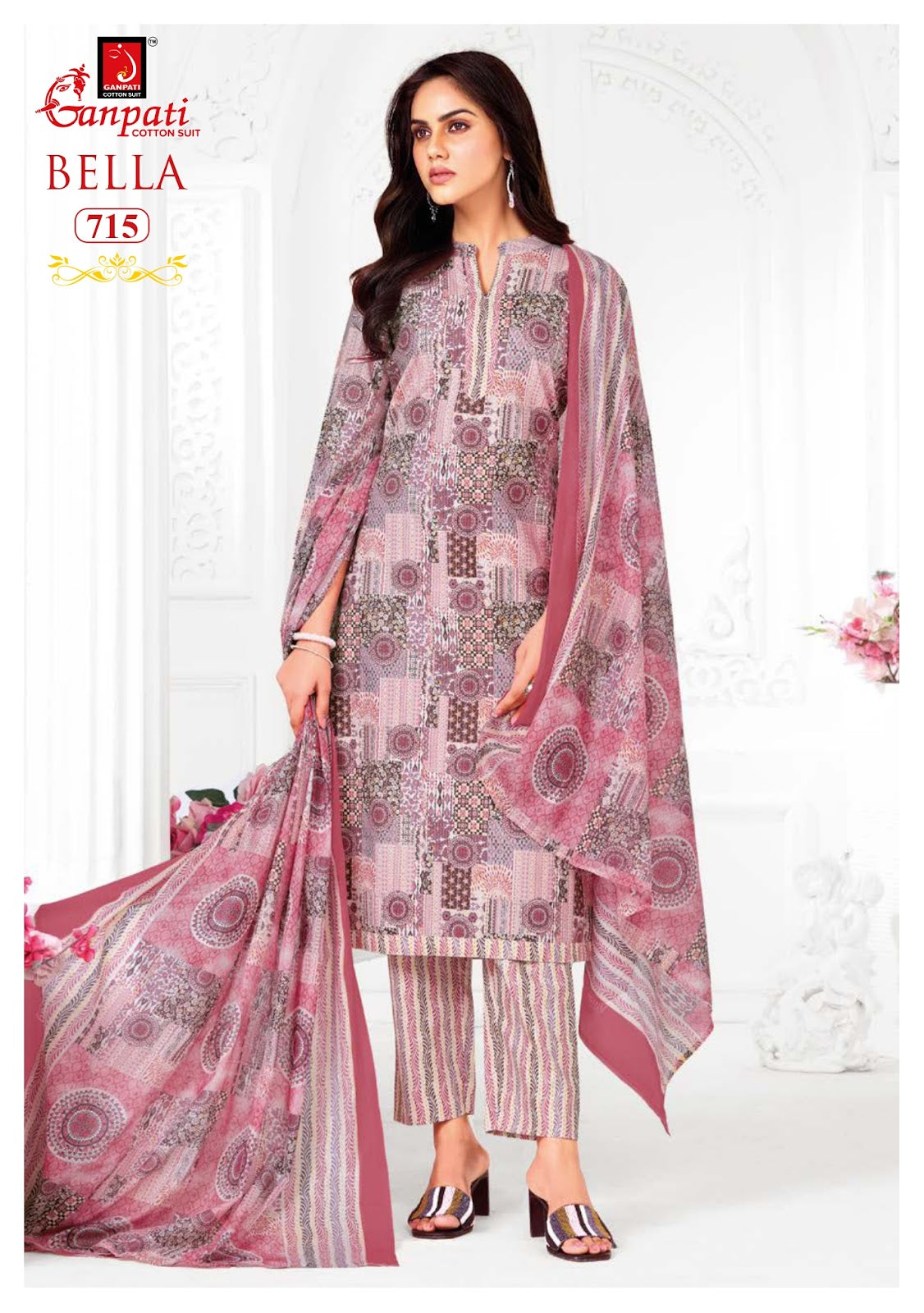 Bella Vol 7 Pant Ganpati Cotton Salwar Suits Manufacturer Gujarat