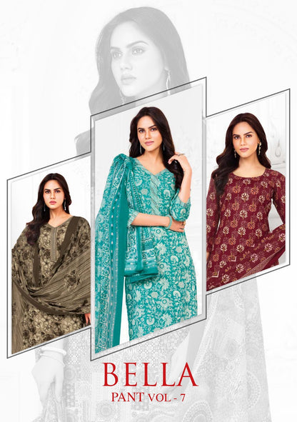 Bella Vol 7 Pant Ganpati Cotton Salwar Suits Manufacturer Gujarat