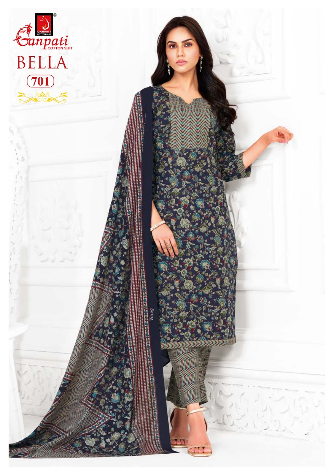 Bella Vol 7 Pant Ganpati Cotton Salwar Suits Manufacturer Gujarat