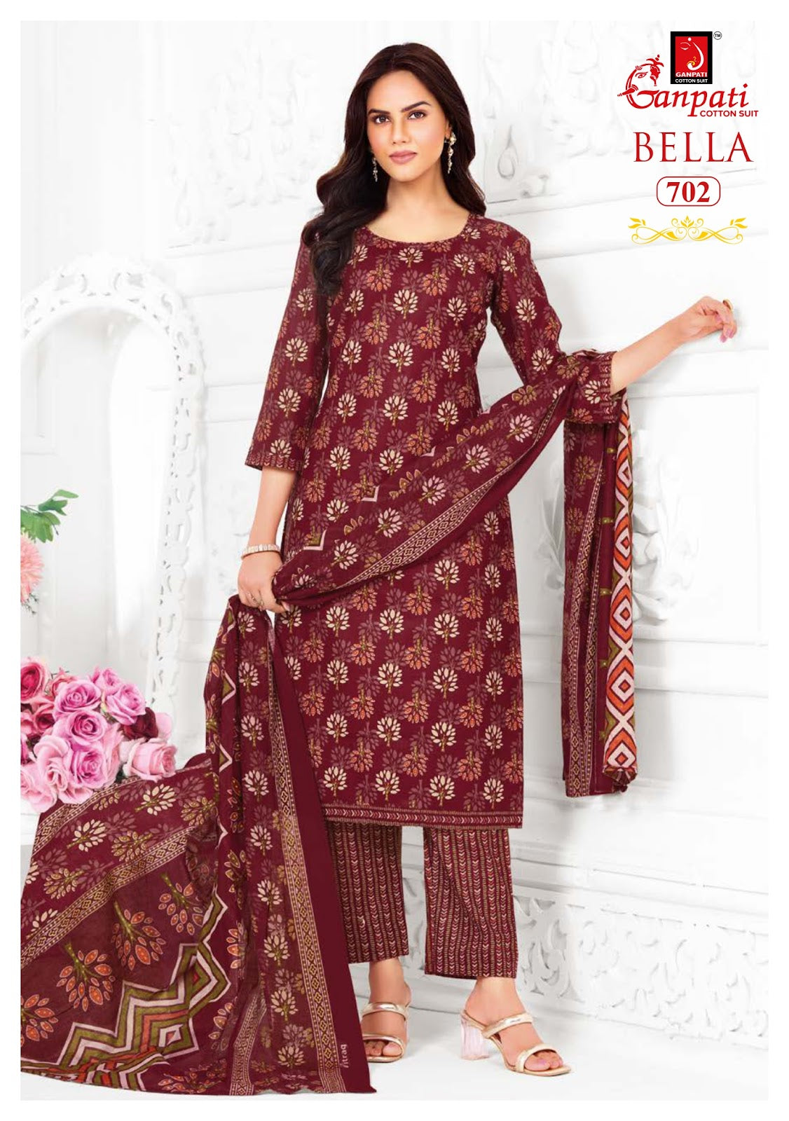 Bella Vol 7 Pant Ganpati Cotton Salwar Suits Manufacturer Gujarat