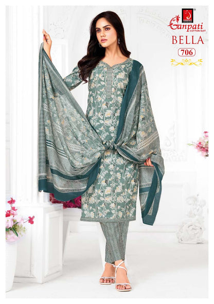 Bella Vol 7 Pant Ganpati Cotton Salwar Suits Manufacturer Gujarat