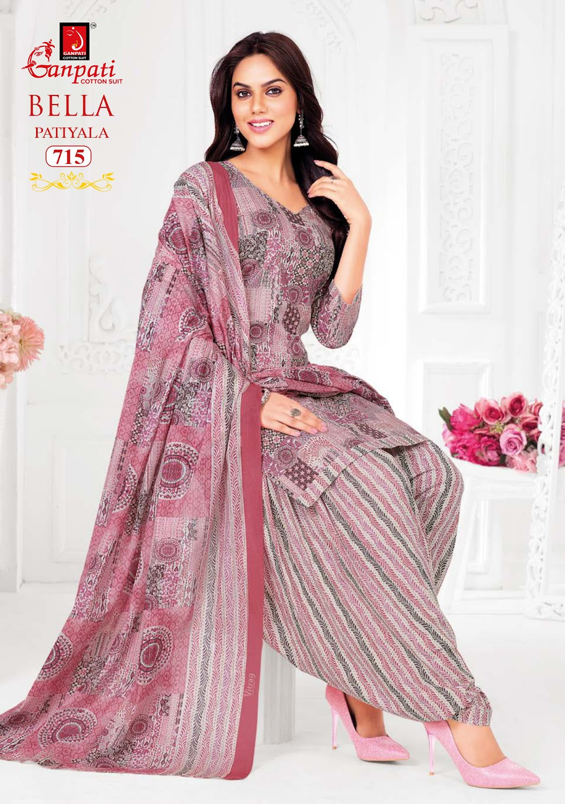 Bella Vol 7 Patiyala Ganpati Cotton Salwar Suits Wholesale Price