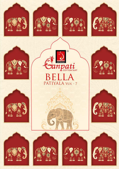 Bella Vol 7 Patiyala Ganpati Cotton Salwar Suits Wholesale Price