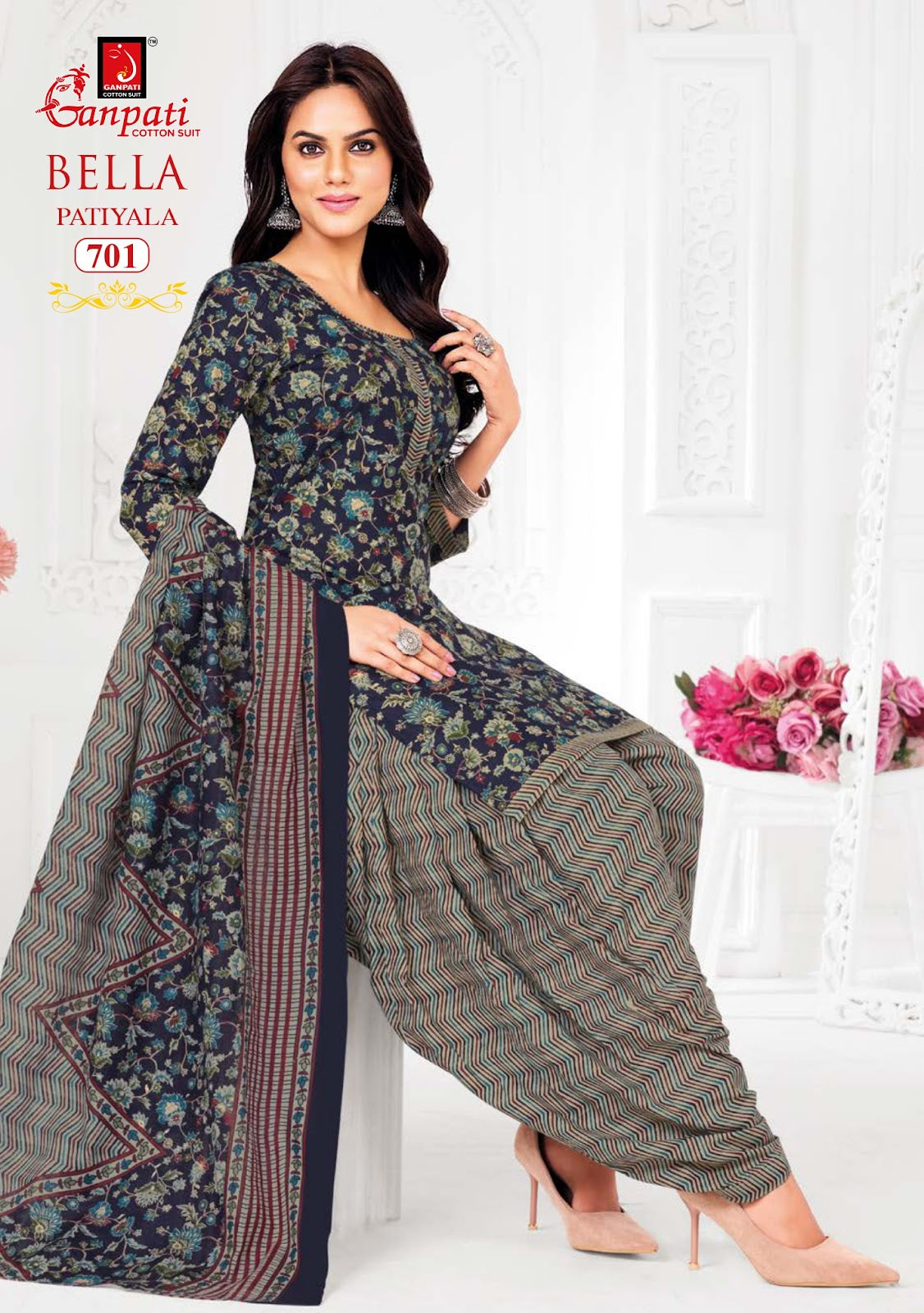 Bella Vol 7 Patiyala Ganpati Cotton Salwar Suits Wholesale Price