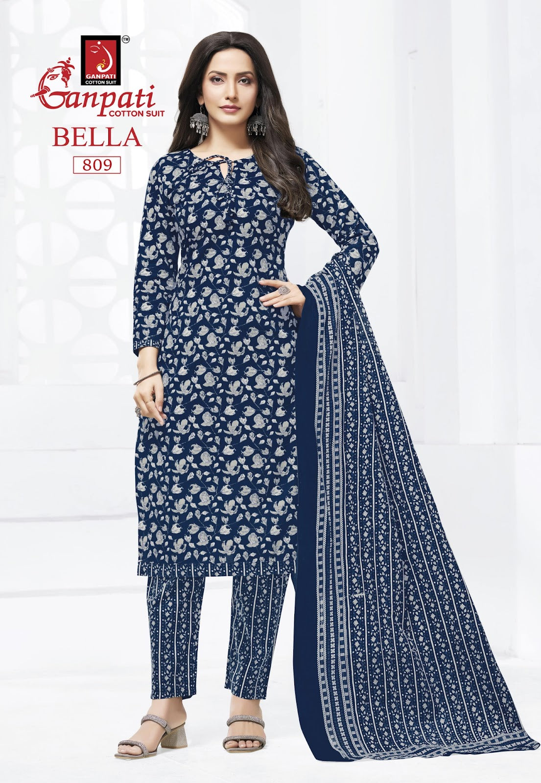 Bella Vol 8 Pant Ganpati Cotton Readymade Suits Wholesale Rate