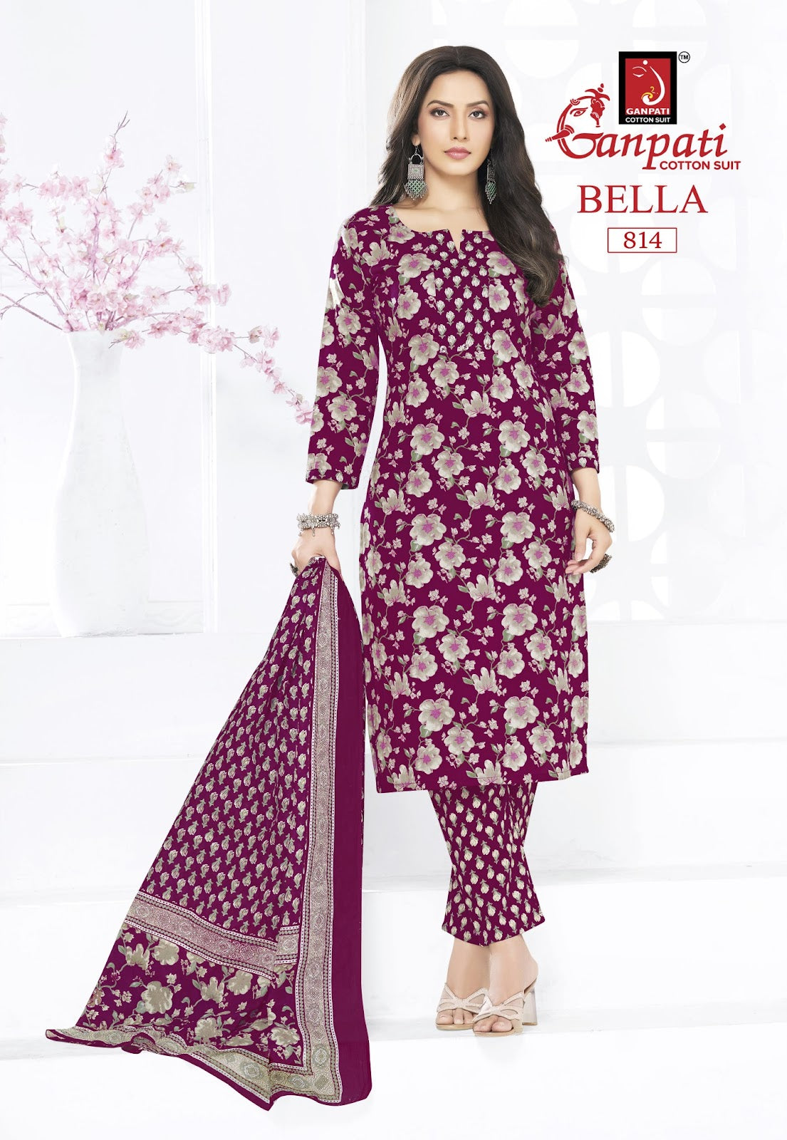 Bella Vol 8 Pant Ganpati Cotton Readymade Suits Wholesale Rate