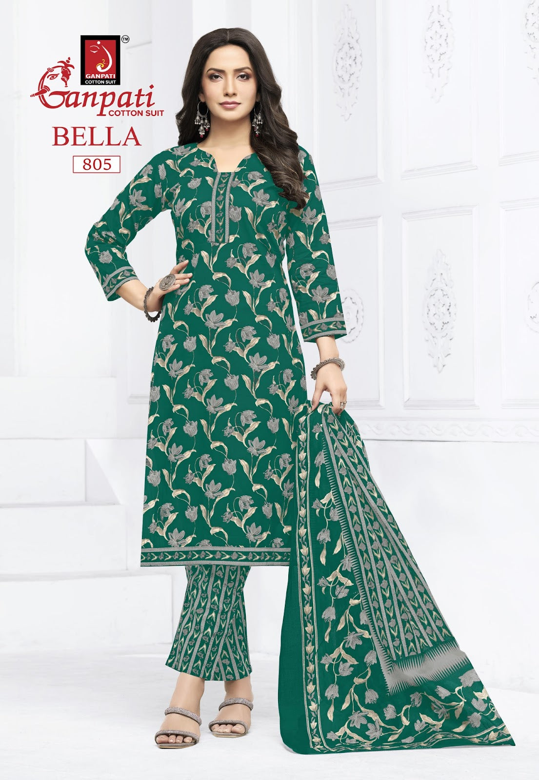 Bella Vol 8 Pant Ganpati Cotton Readymade Suits Wholesale Rate