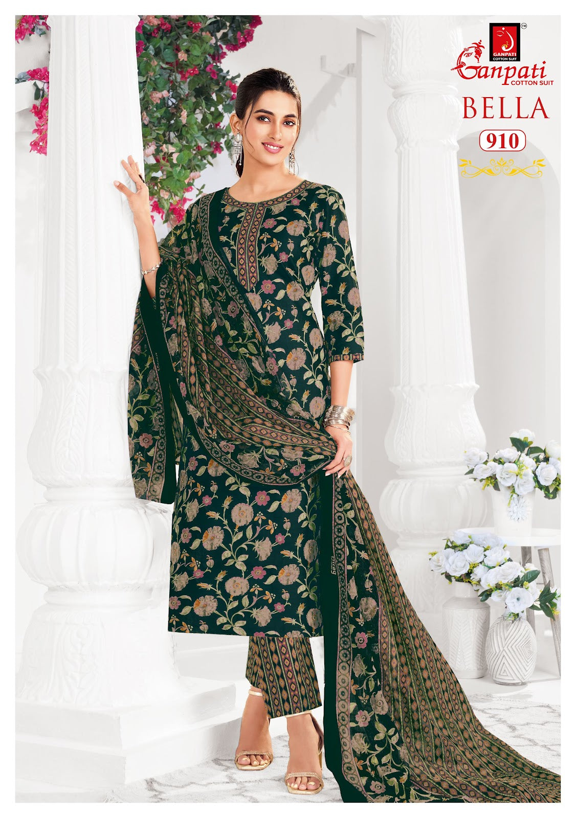 Bella Vol 9 Ganpati Cotton Pant Style Suits Wholesale
