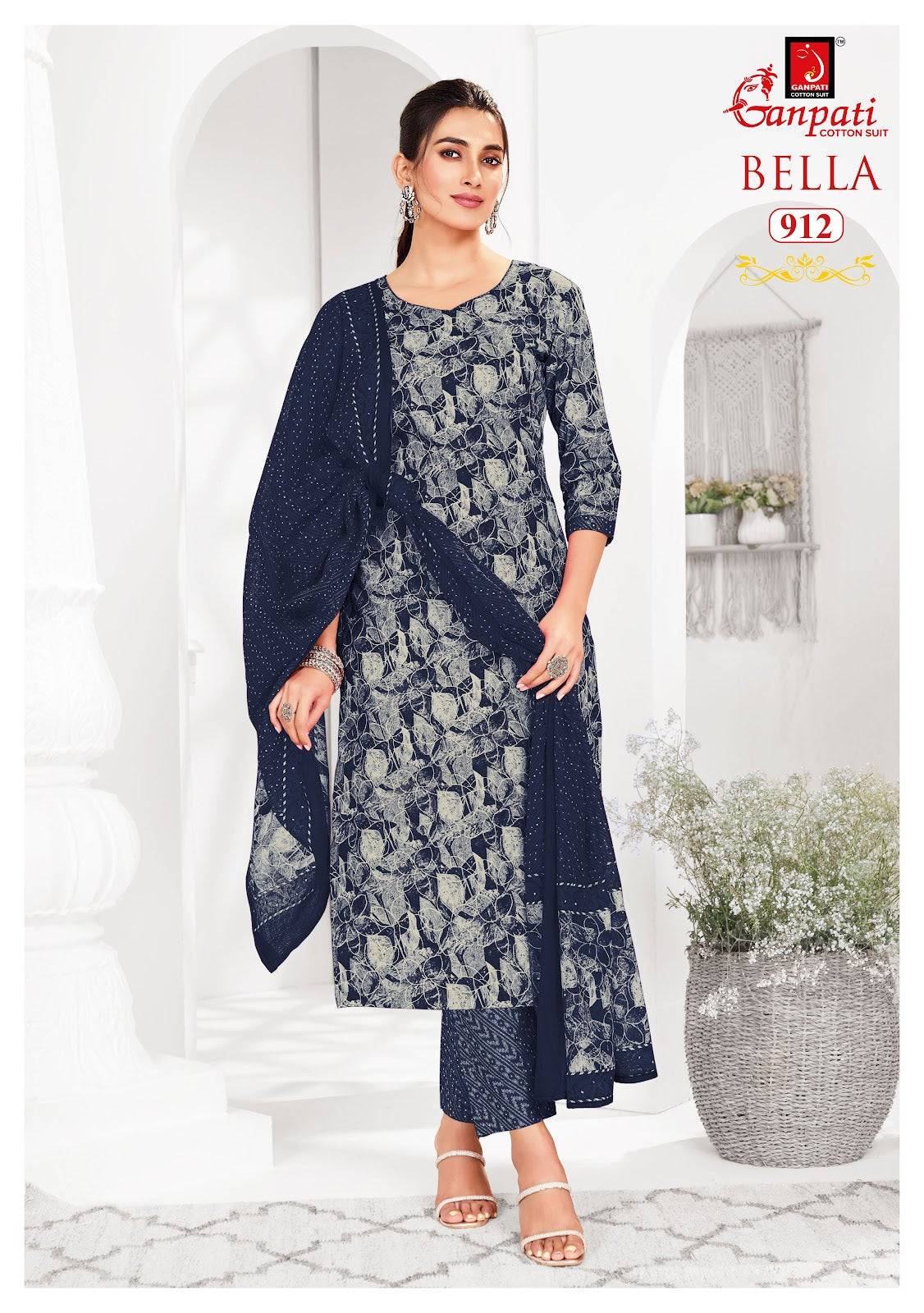 Bella Vol 9 Ganpati Cotton Pant Style Suits Wholesale