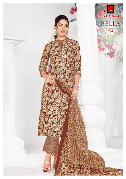 Bella Vol 9 Ganpati Cotton Pant Style Suits Wholesale