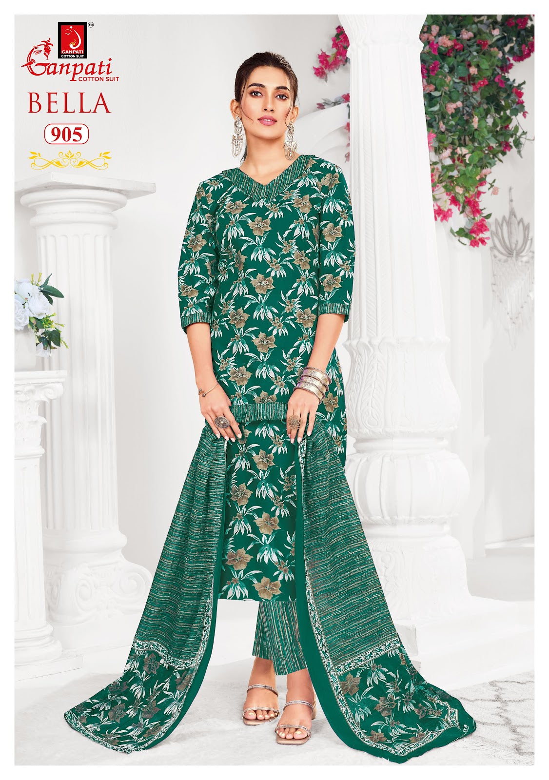Bella Vol 9 Ganpati Cotton Pant Style Suits Wholesale