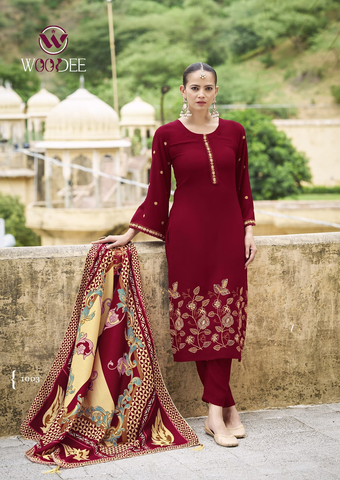 Bella Woodee Rayon Readymade Pant Style Suits Exporter Gujarat