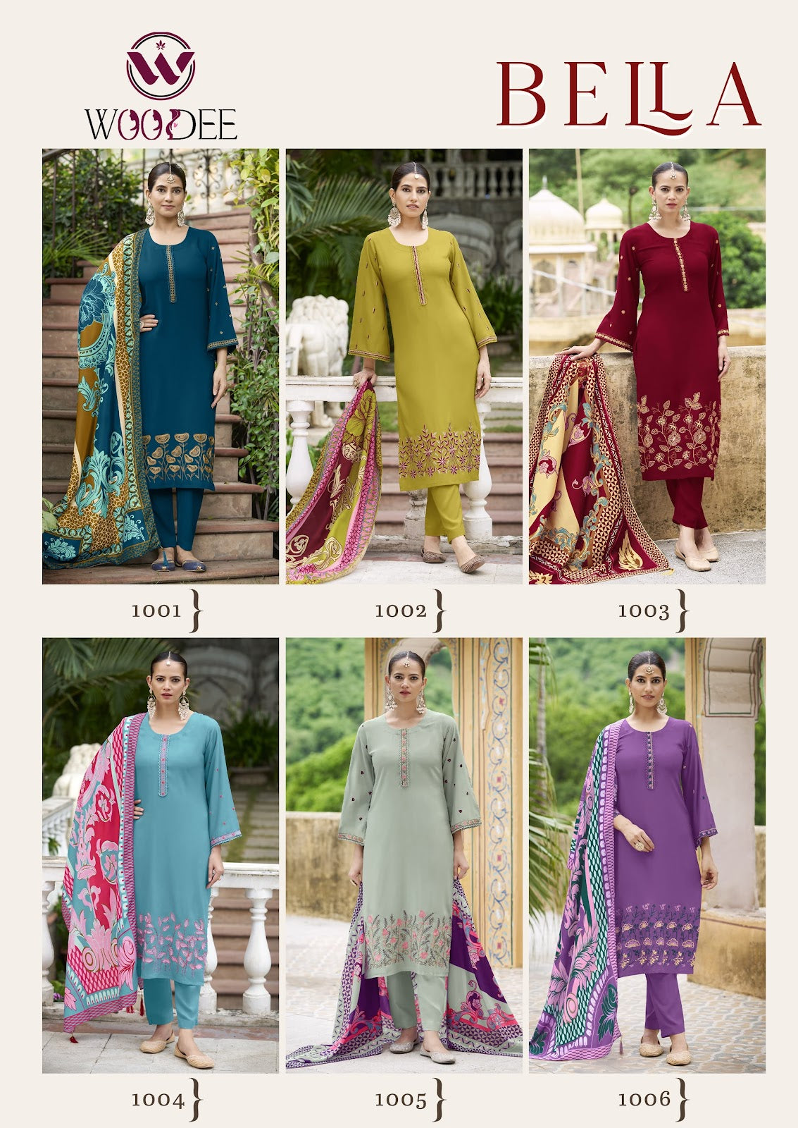Bella Woodee Rayon Readymade Pant Style Suits Exporter Gujarat