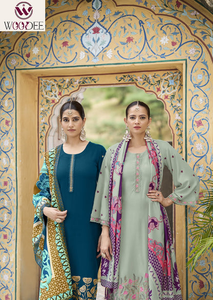 Bella Woodee Rayon Readymade Pant Style Suits Exporter Gujarat