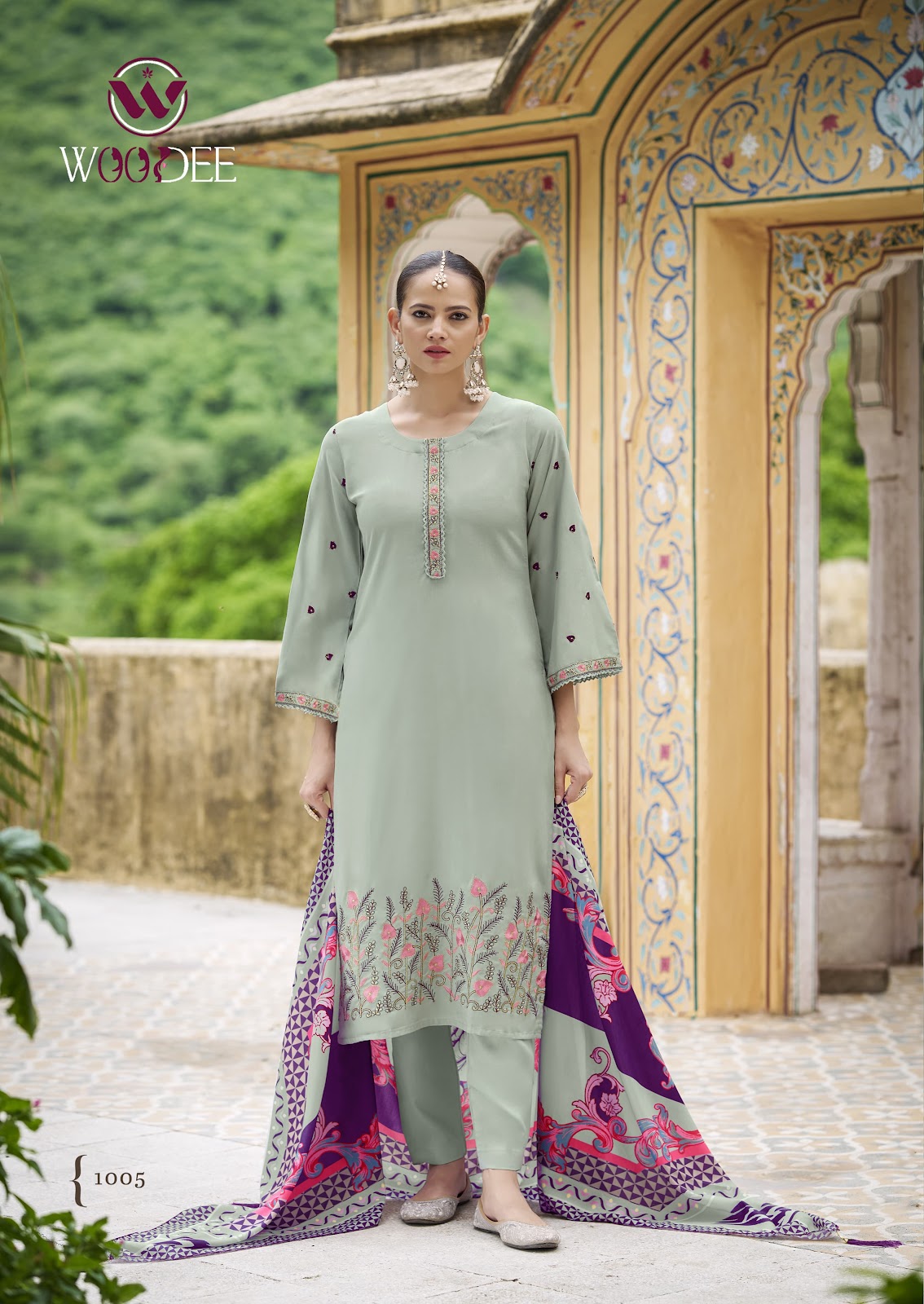 Bella Woodee Rayon Readymade Pant Style Suits Exporter Gujarat