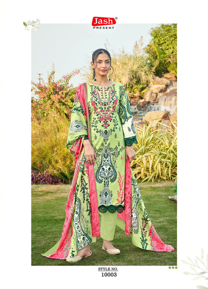 Bellisha Vol 10 Jash Cotton Karachi Salwar Suits Exporter Ahmedabad