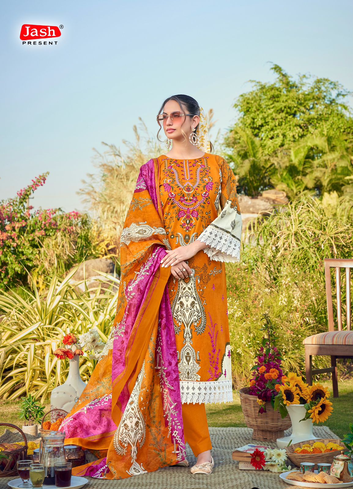 Bellisha Vol 10 Jash Cotton Karachi Salwar Suits Exporter Ahmedabad