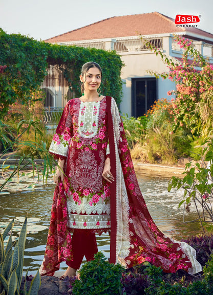 Bellisha Vol 10 Jash Cotton Karachi Salwar Suits Exporter Ahmedabad