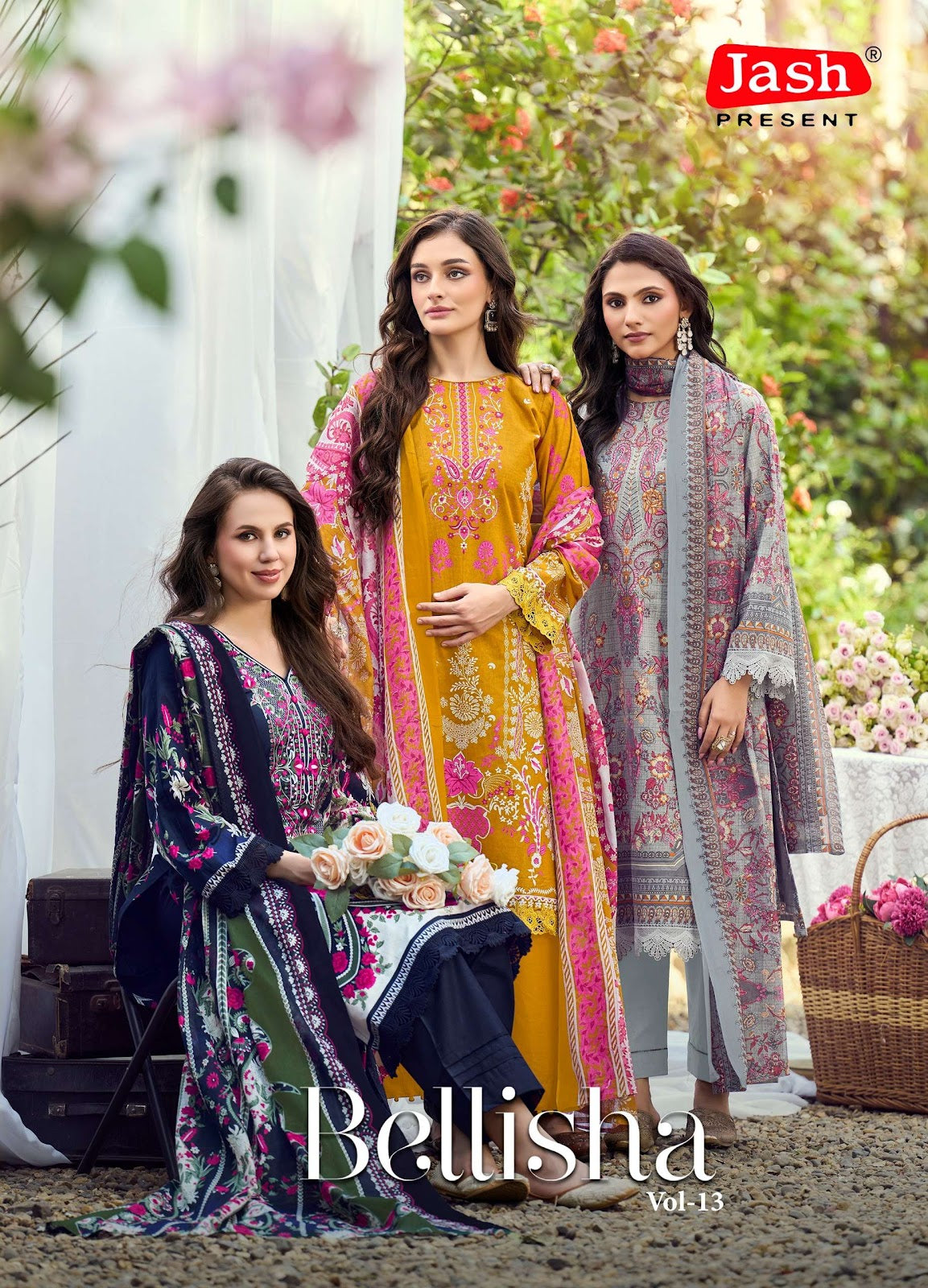 Bellisha Vol 13 Jash Mix Cotton Karachi Salwar Suits Manufacturer
