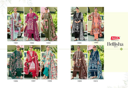 Bellisha Vol 14 Jash Mix Cotton Karachi Salwar Suits Exporter