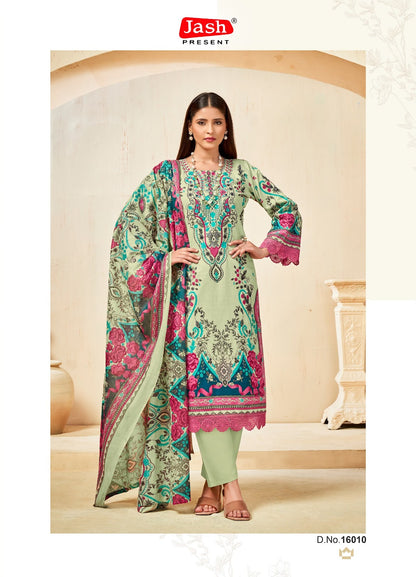 Bellisha Vol 16 Jash Mix Cotton Karachi Salwar Suits Wholesale Price
