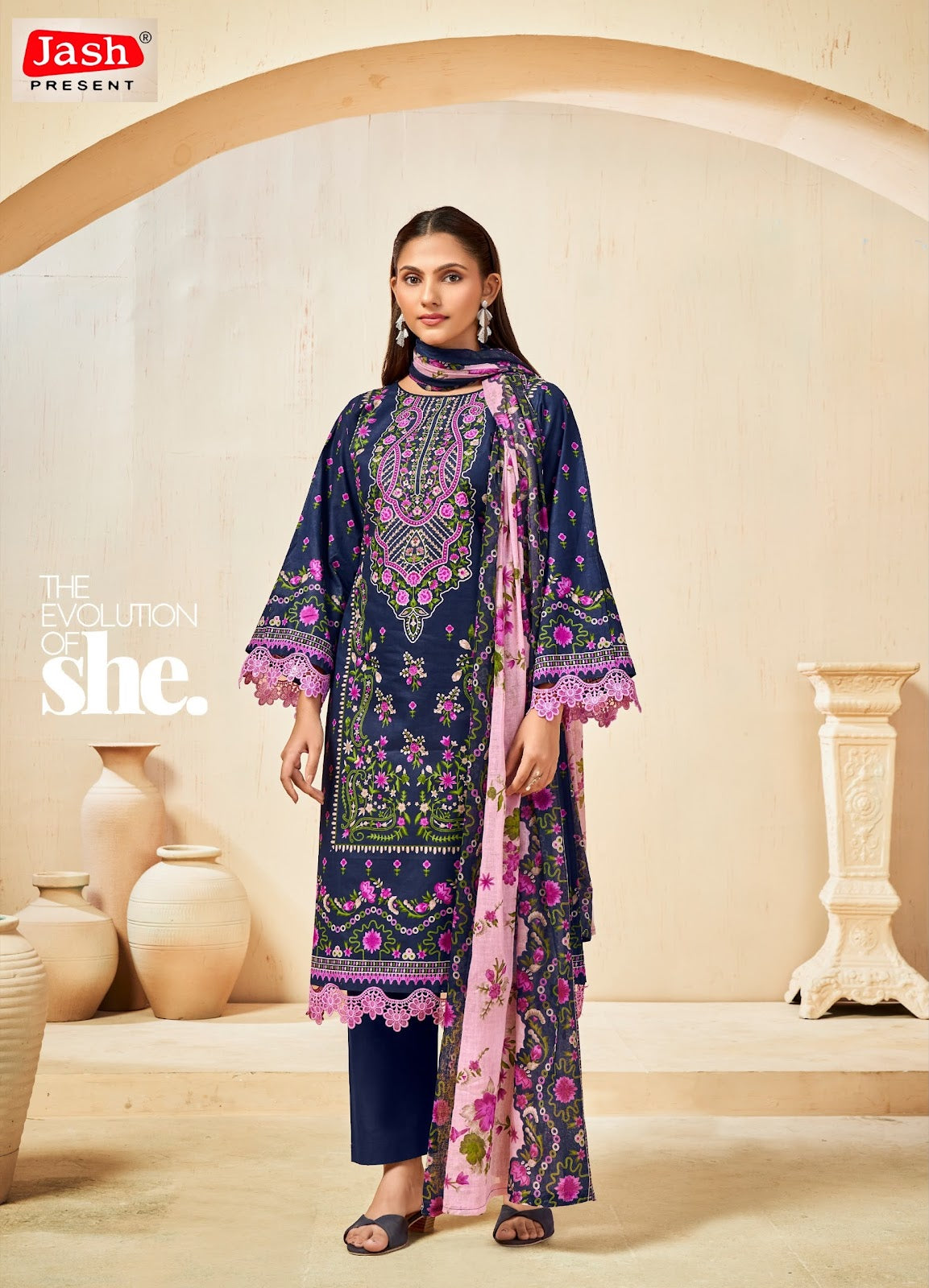 Bellisha Vol 16 Jash Mix Cotton Karachi Salwar Suits Wholesale Price