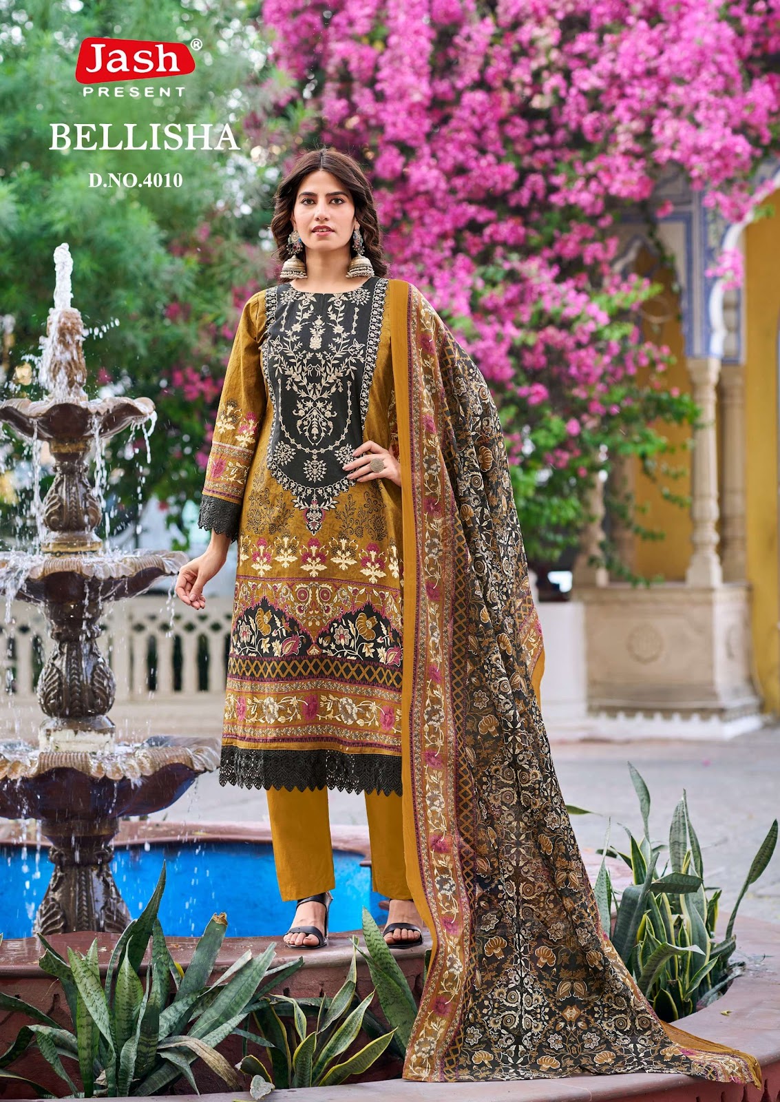 Bellisha Vol 4 Jash Cotton Karachi Salwar Suits Wholesale Price