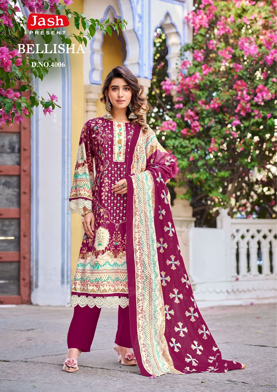 Bellisha Vol 4 Jash Cotton Karachi Salwar Suits Wholesale Price