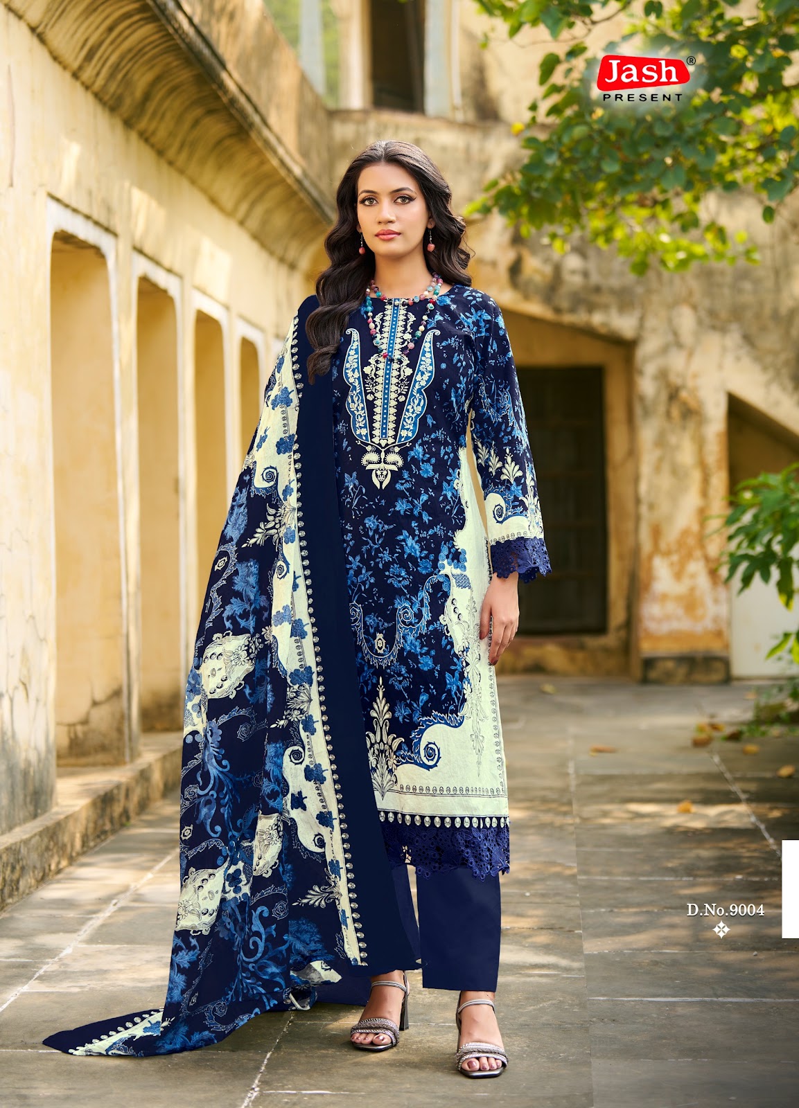 Bellisha Vol 9 Jash Cotton Karachi Salwar Suits Supplier Ahmedabad