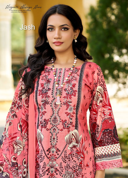 Bellisha Vol 9 Jash Cotton Karachi Salwar Suits Supplier Ahmedabad