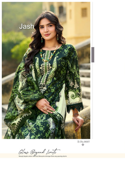 Bellisha Vol 9 Jash Cotton Karachi Salwar Suits Supplier Ahmedabad