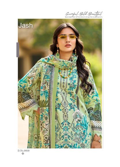 Bellisha Vol 9 Jash Cotton Karachi Salwar Suits Supplier Ahmedabad